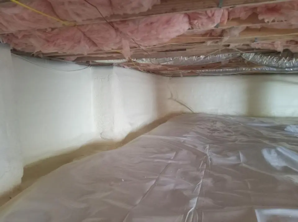 Crawl space encapsulation with closed-cell spray foam for Metal Roof Coating in Eastampton